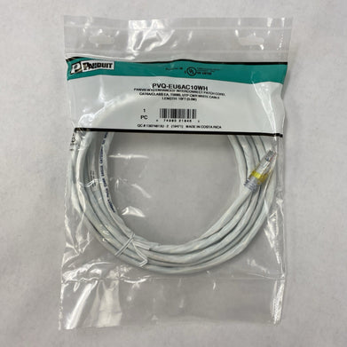 Enhanced Patch Cord CAT 6A PVQ- EU6AC10WH Panview IQ 10FT - Lot of 3