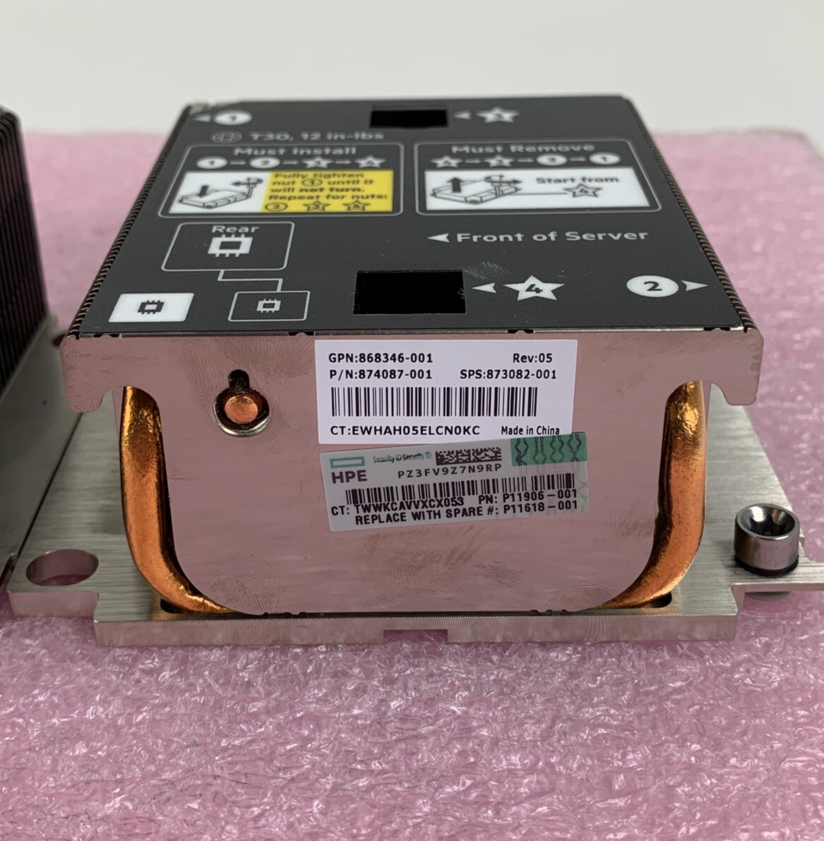 HP Heatsinks Synergy Gen10 868346-001 868345-001 871313-001 874087-001 Pair of 2