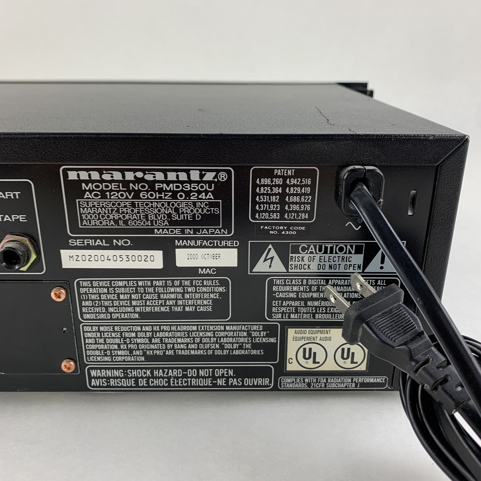 Marantz PMD350 Combination CD Player & Cassette Deck Tested