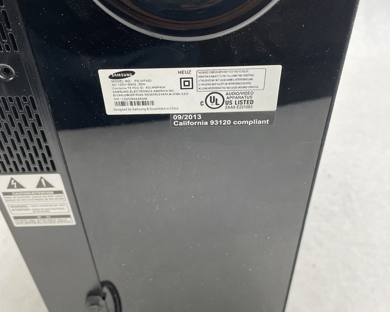 Samsung Subwoofer Model PS-WF450 For Soundbar Untested