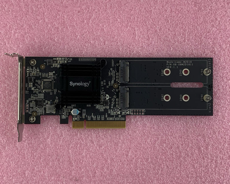 Synology M2D18 08-08M2D1811 Dual M.2 SSD Adapter Card