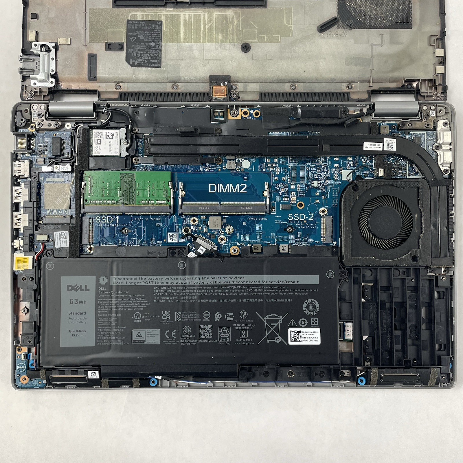 Dell Latitude 5520 15.6" i5-1135G7 2.40 GHz 8 GB RAM No SSD/OS/AC - Bad C-Port17