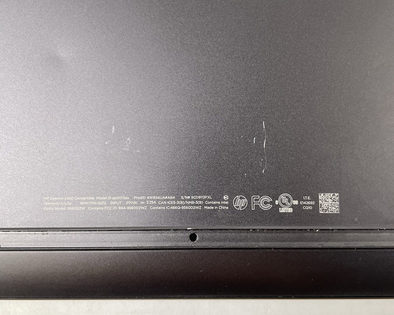 HP Spectre x360 13.3" i7-8565U 1.80 GHz 8 GB RAM No SSD/OS/AC/Batt - READ