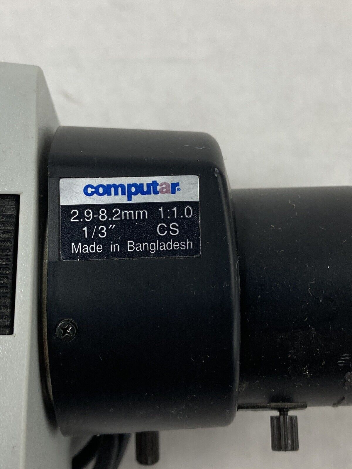 Ganz YCH-03A Color Camera with 1/3" 2.9-8.2mm 1:1.0 CS Lens For Parts or Repair