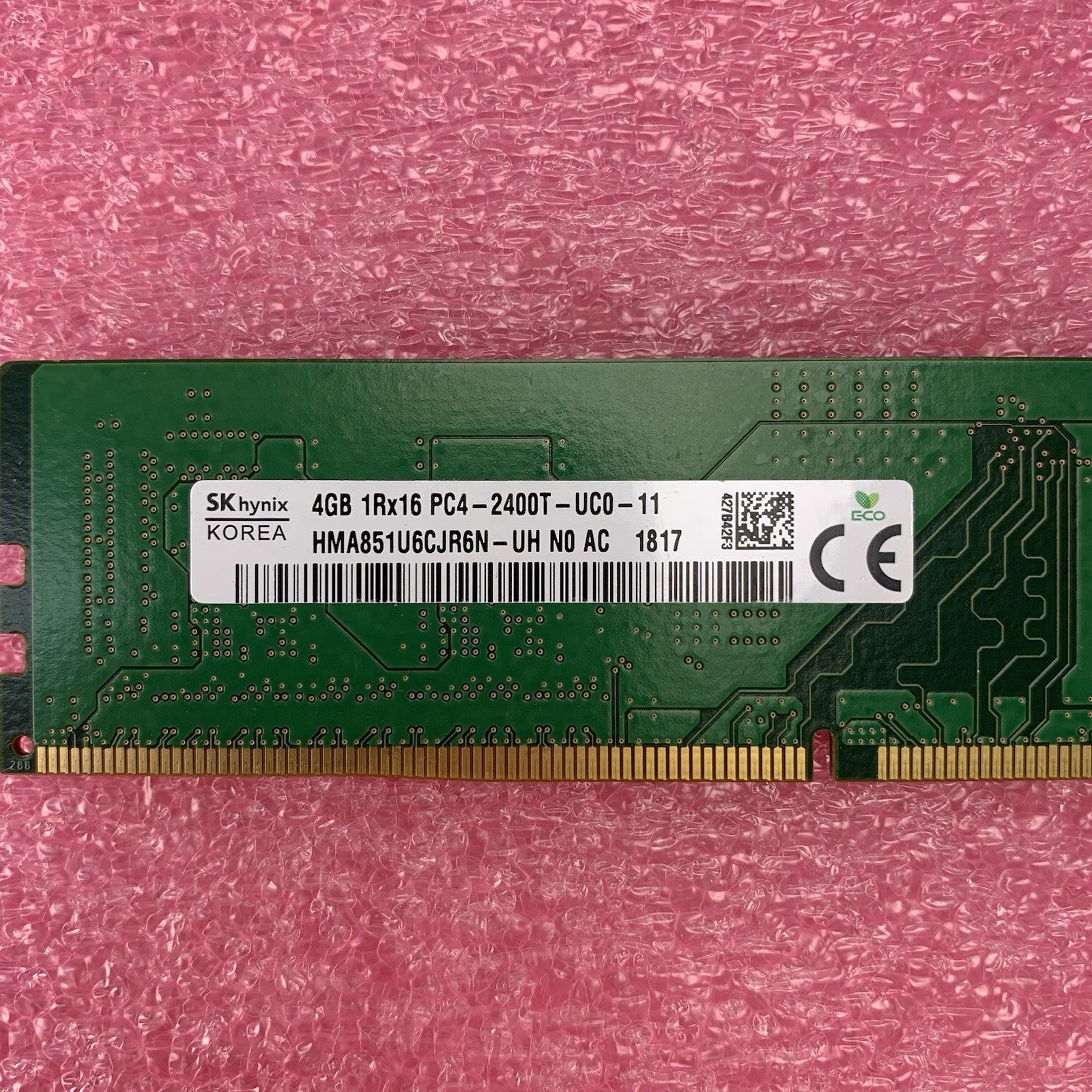 SK Hynix HMA851U6CJR6N-UH PC4-2400T-UC0-11 4GB 1Rx16 Desktop Memory RAM Lot of 26