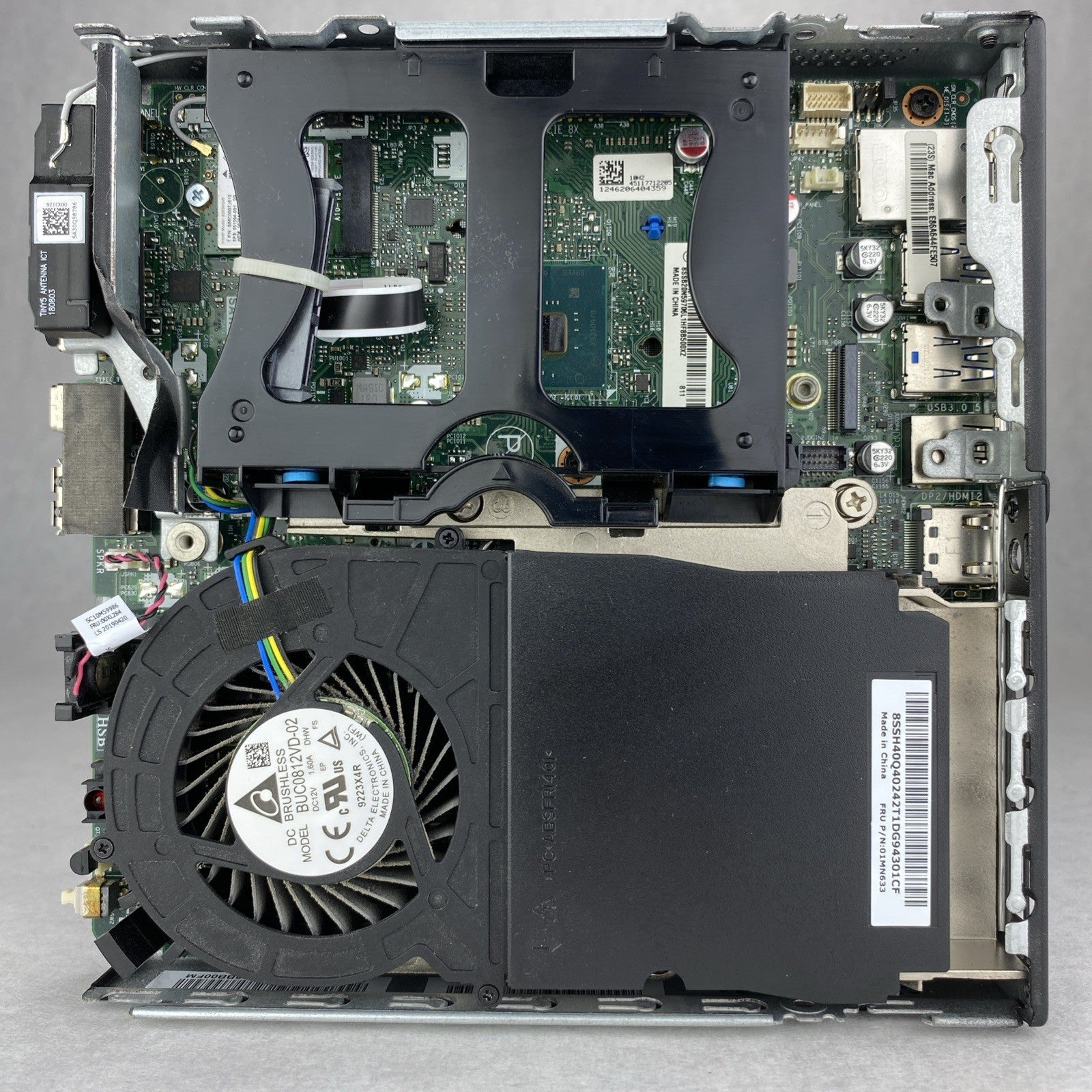 Lenovo ThinkCentre M720q Intel Six Core i5-8500T 2.10GHz 1x8GB RAM No AC HDD OS