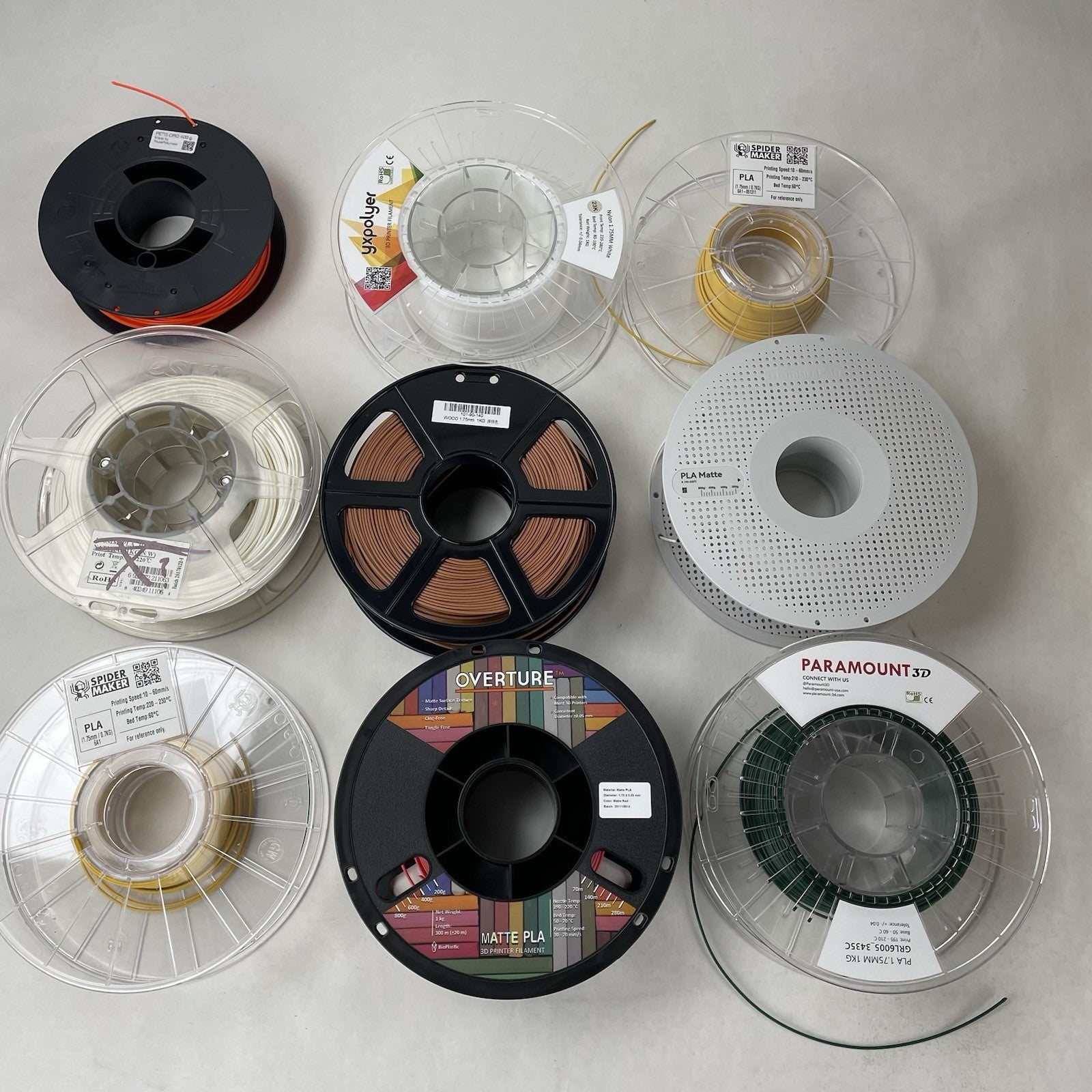 Large Assorted Box of 1.75MM PLA Filament