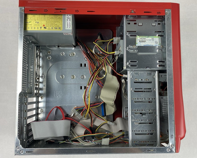 Unbranded Mid ATX Red Computer Case with 380W Power Supply