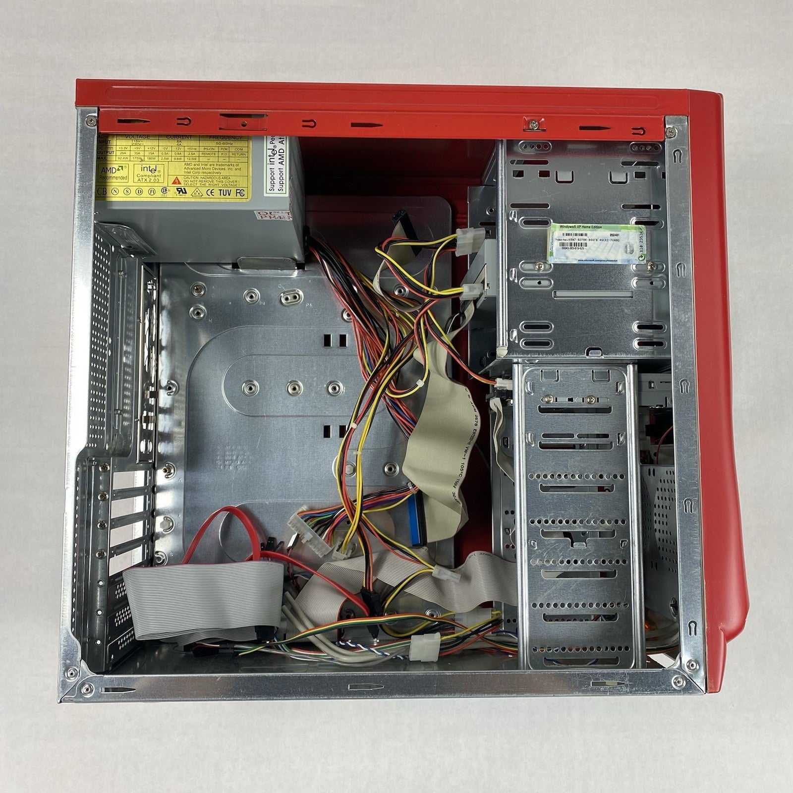 Unbranded Mid ATX Red Computer Case with 380W Power Supply