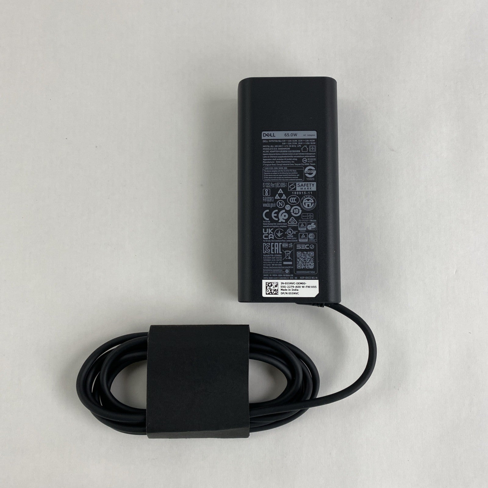 Dell DA65NM190 65W USB-C AC Adapter No Power Cord Mix Lot of 2 w/ LA65NM1905