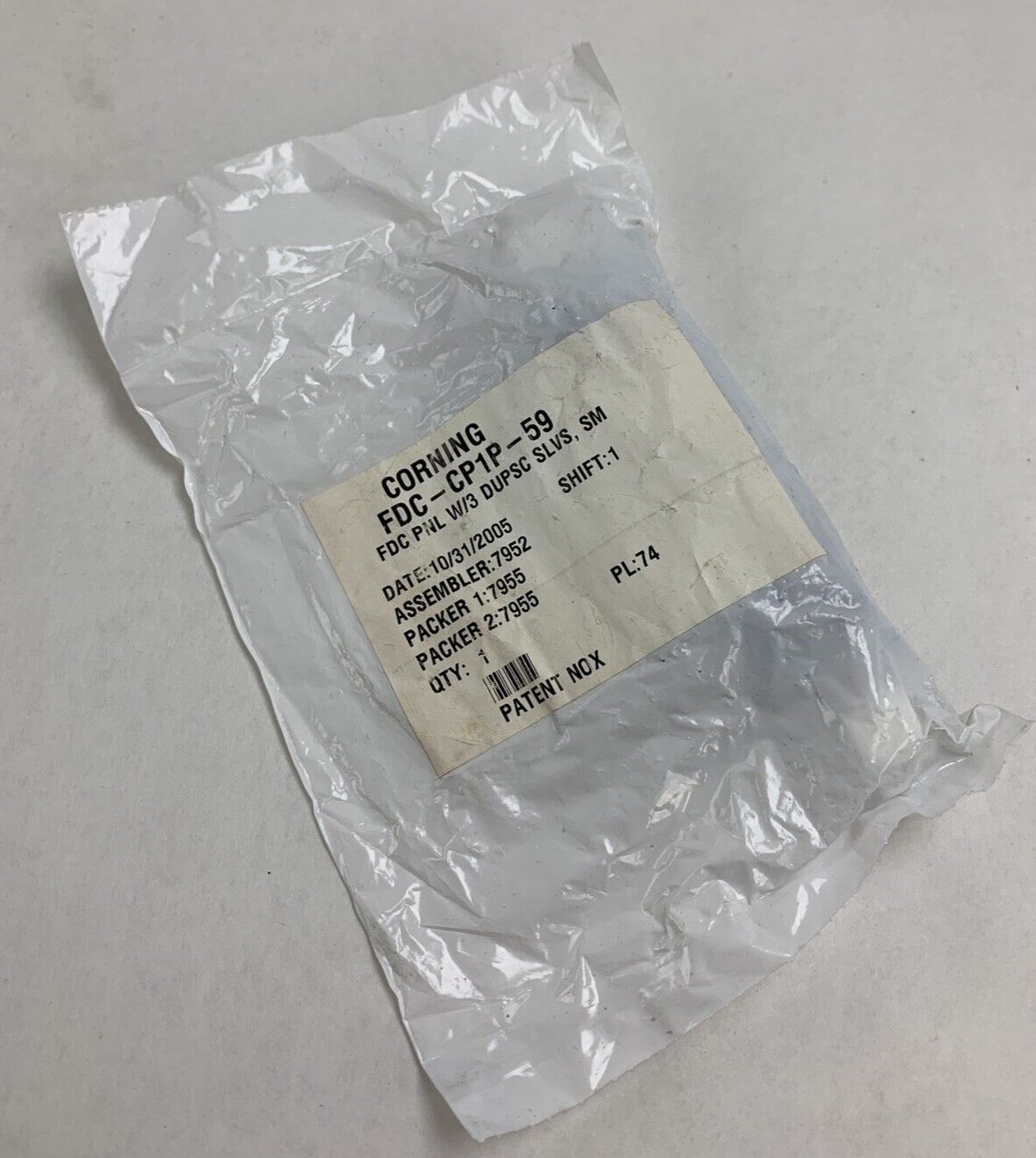 Corning FDC-CP1P-59 FDC PNL W/3 Duplex SC SLVS