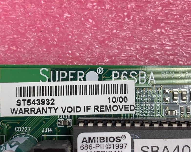 Supermicro P6SLA RBV2 Motherboard Intel Pentium 3 700MHz 128MB RAM No Shield