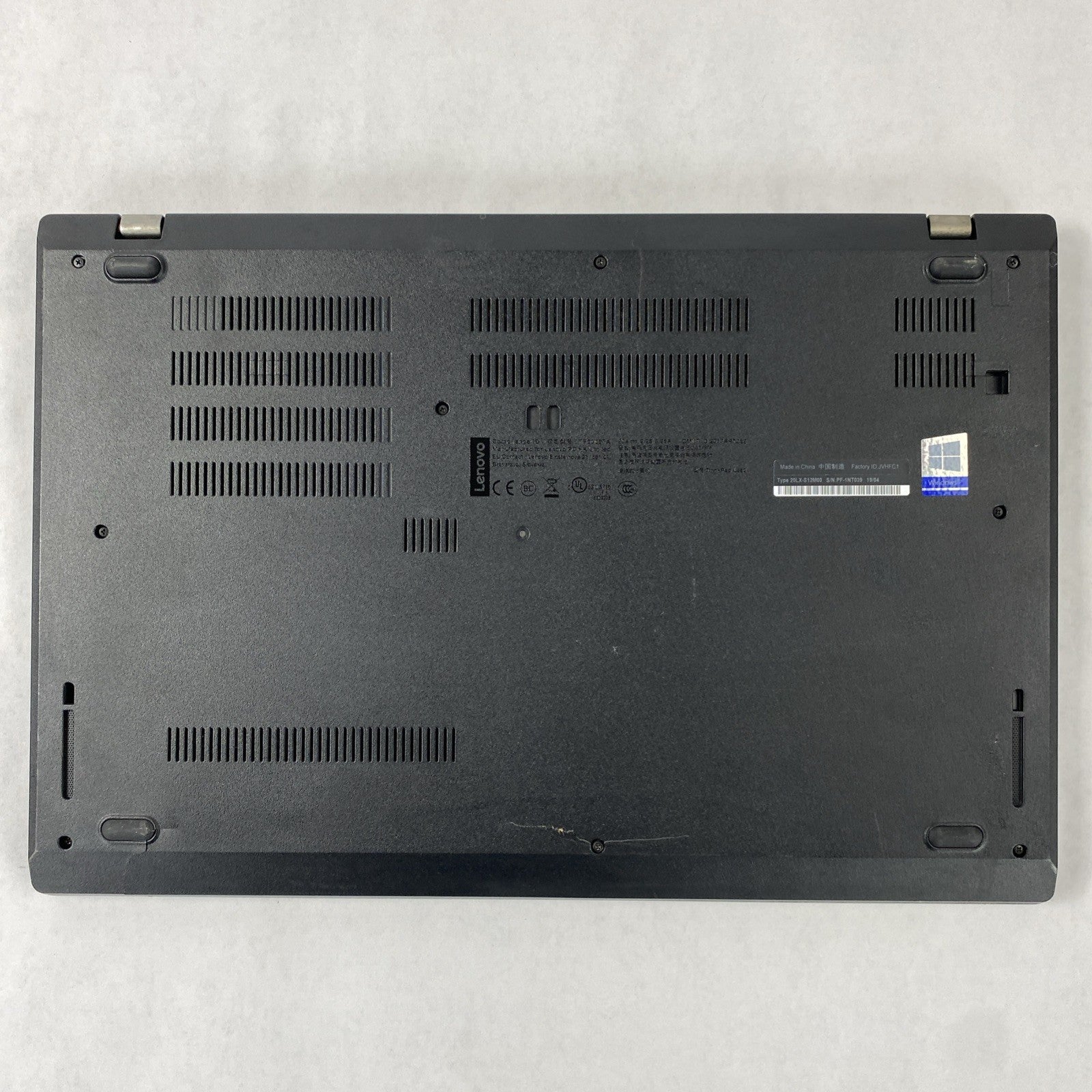 Lenovo ThinkPad L580 Intel Core i5-8250U 1.60 GHz 8GB RAM 15.6" No HDD No OS