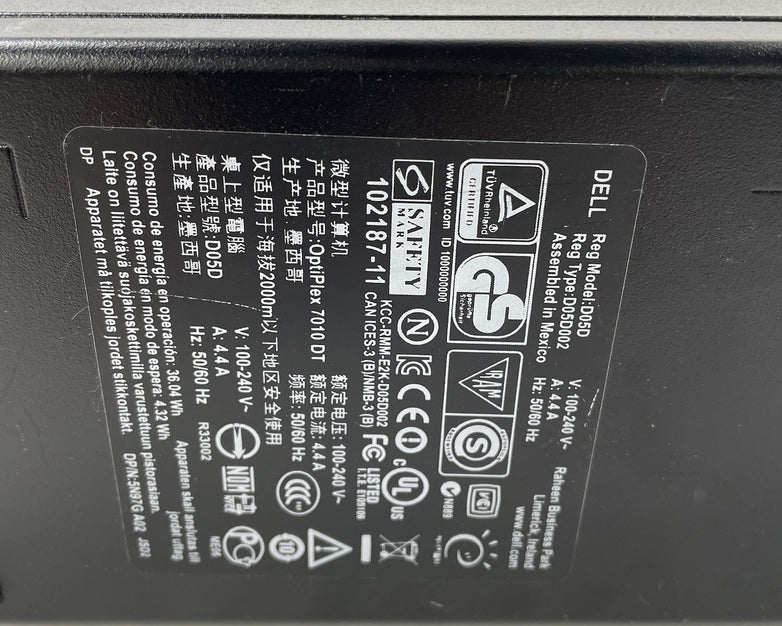 Dell Optiplex 7010 DT i5-3470 3.20 GHz 4 GB RAM No HDD/OS
