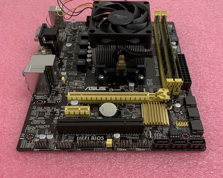 Asus A58M-E Motherboard AMD A10-5800K 3.8GHz 8GB RAM w/ Shield