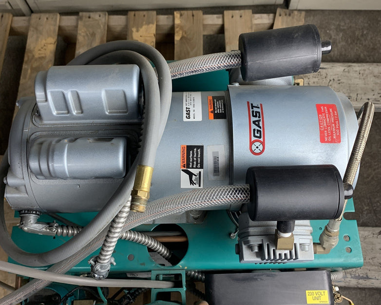 ADP Apollo A0C0S22D Dental Air Compressor Unit Oil Lubricated 1HP 230V