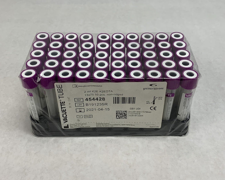 Vacuette 454428 2ml K2E K2EDTA 13x75 50pcs Tubes