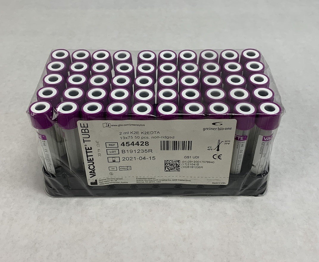 Vacuette 454428 2ml K2E K2EDTA 13x75 50pcs Tubes