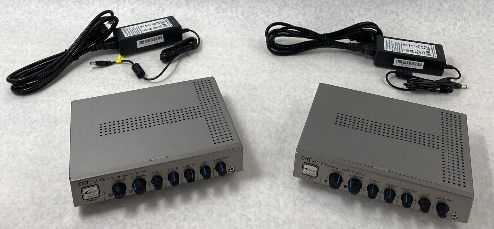 Lot( 2 ) Lightspeed AMP-855 CAT 855 Classroom Audio System bundle Power Supply
