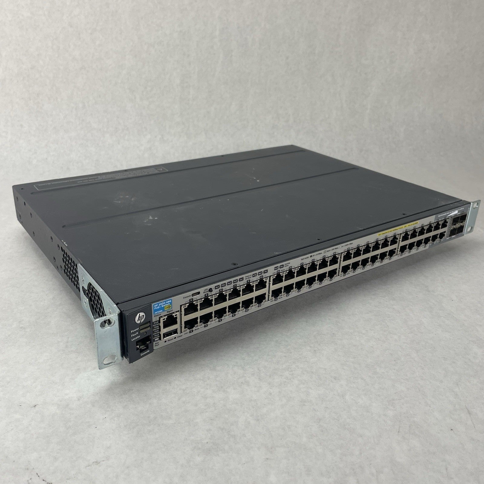 HP 2920-48G PoE+ J9729A 48-Port Gigabit Ethernet Switch No PS Tested & Reset0