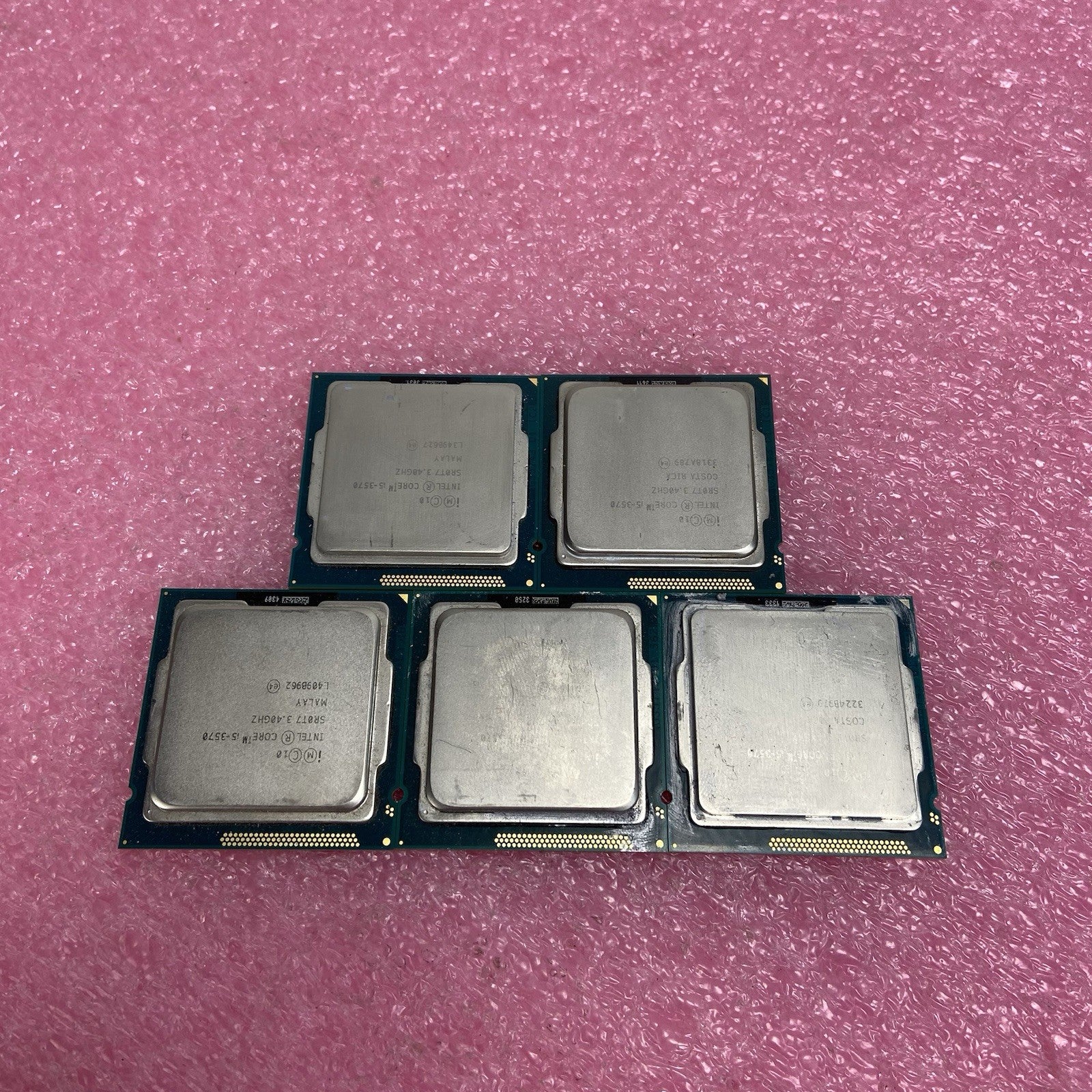 Lot of 5 Intel Core i5-3570 SR0T7 3.4GHz Desktop Processor3