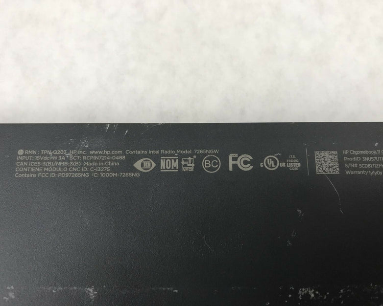 HP 11 Chromebook Bottom Cover Gray G6 EE L14901-001 (Lot of 3)