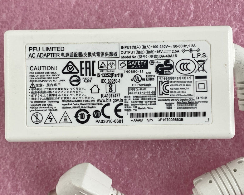 PFU Limited DA-40A16 40W AC Adapter No Power Cord Lot of 3