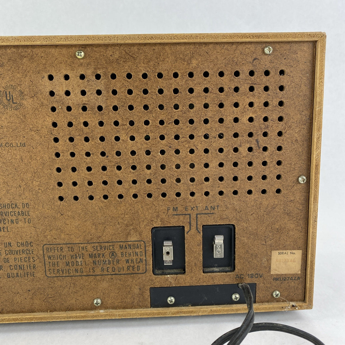 Panasonic RE-6286 FM-AM Radio AC 120V 6W 60 Hz - Tested No Antenna7