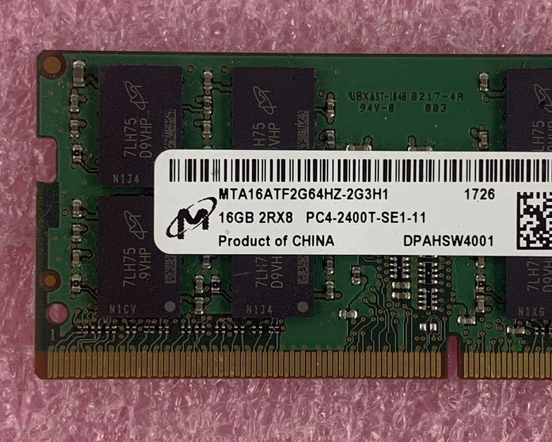 Micron MTA16ATF2G64HZ-2G3H1 16 GB DDR4 2400MHz PC4-19200 260-Pin Laptop RAM