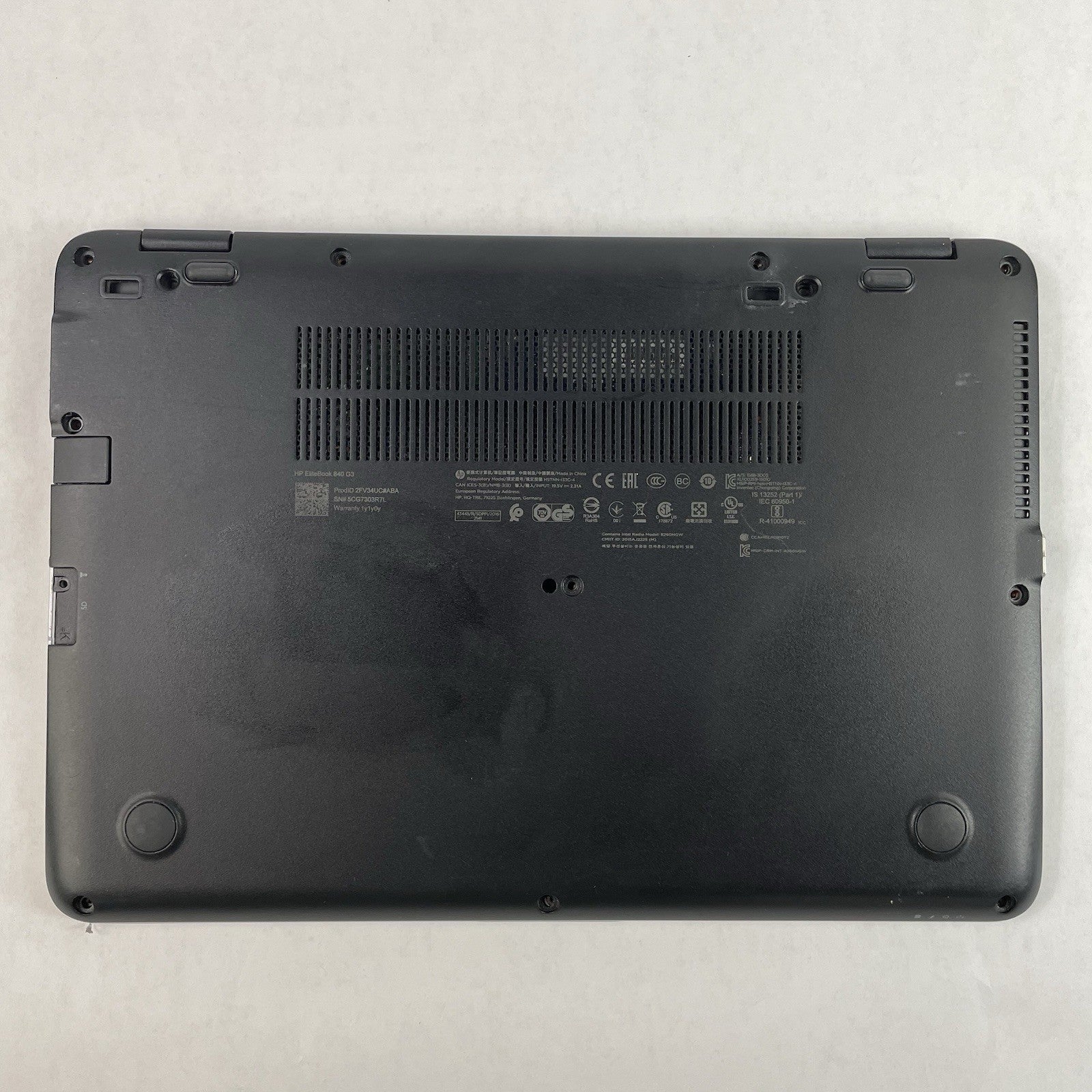 HP EliteBook 840 G3 14" i5-6300U 2.40 GHz 16 GB RAM No SSD/OS/AC/Batt14