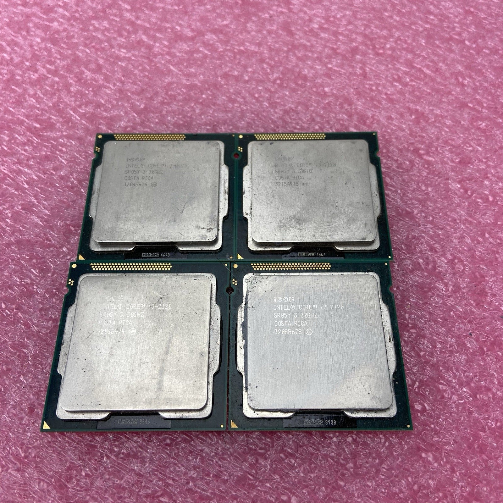 Lot of 4 Intel Core i3-2120 SR1S6 2GHz Desktop CPU2