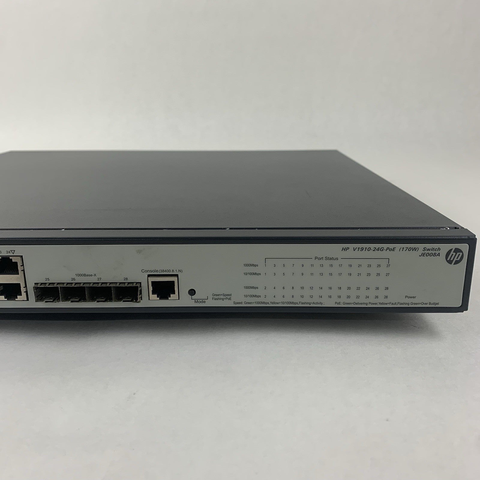 HP V1910-24G-PoE JE008A 24-Port Gigabit Network Switch Tested Reset3