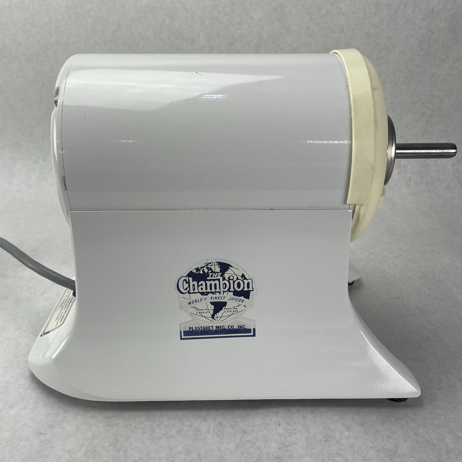 Champion Juicer G5-NG-853S Motor Base Only White For Parts7
