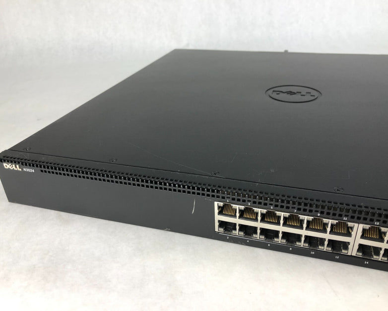 Dell Networking N3024 24 Port Rack Mountable Ethernet Switch No Rails