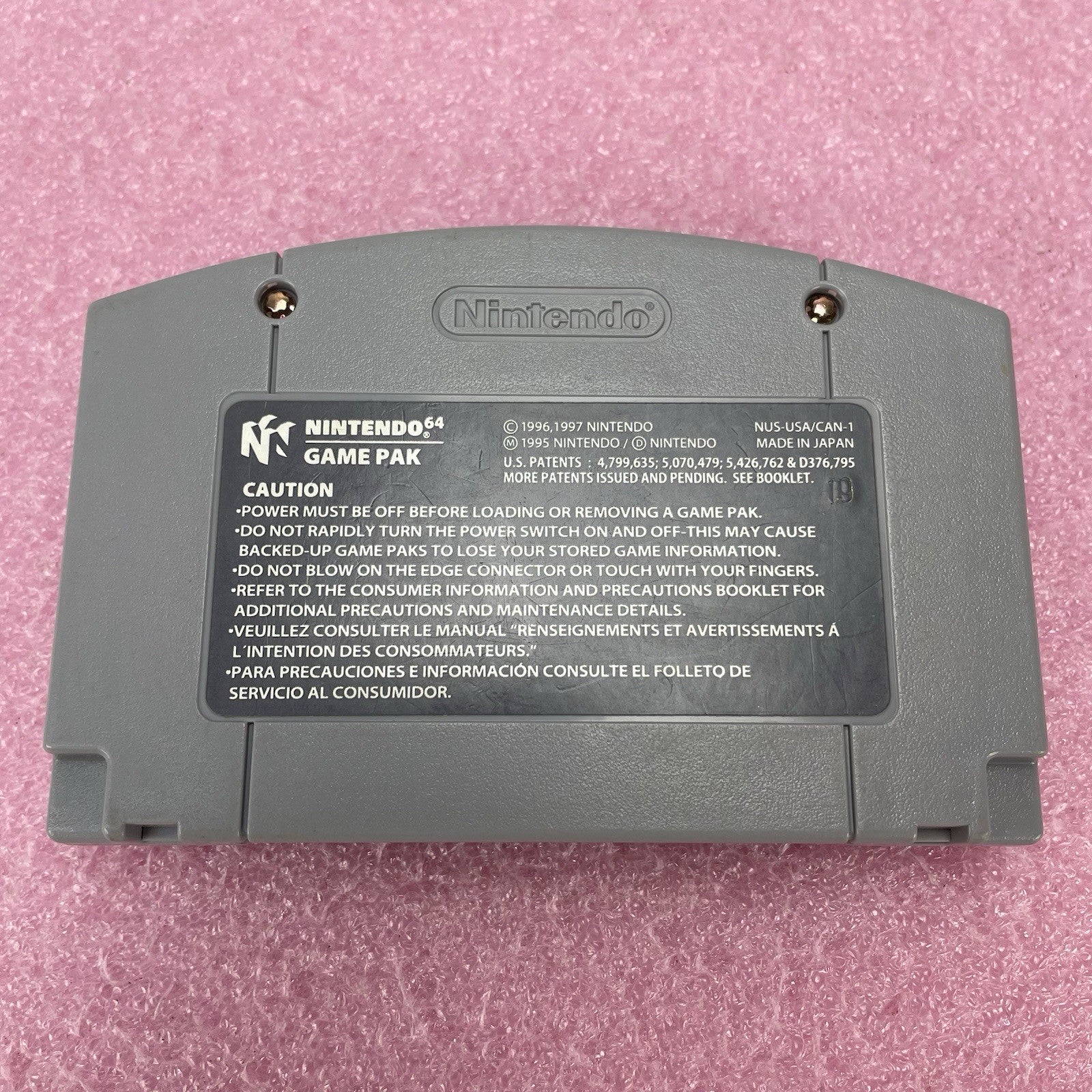 Nintendo Mario Tennis N64 Game Cartridge 2000 Authentic OEM Untested6