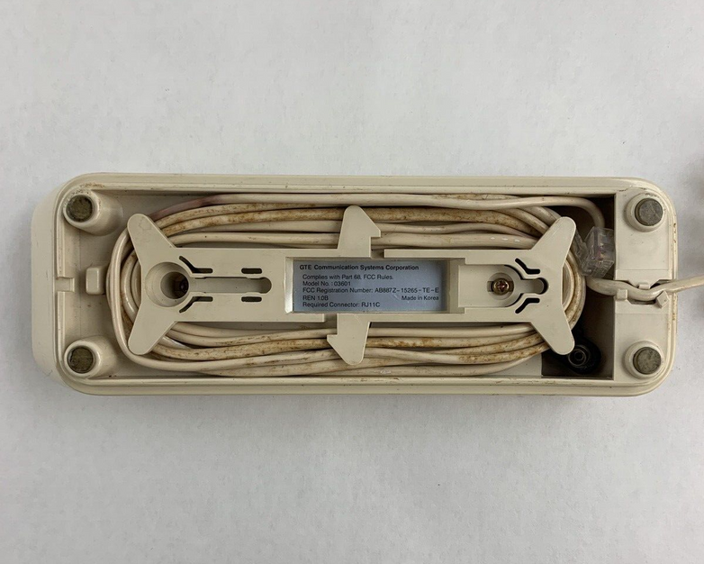 GTE 03601 Trimline Phone Telephone Touchtone Sigma 300 Wall Desk Vintage