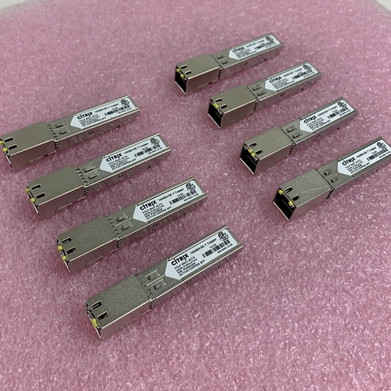 CITRIX FCLF-8521-3CTX 1000BASE-T 1GBPS RJ-45 SFP Optical Transceiver - Lot of 8