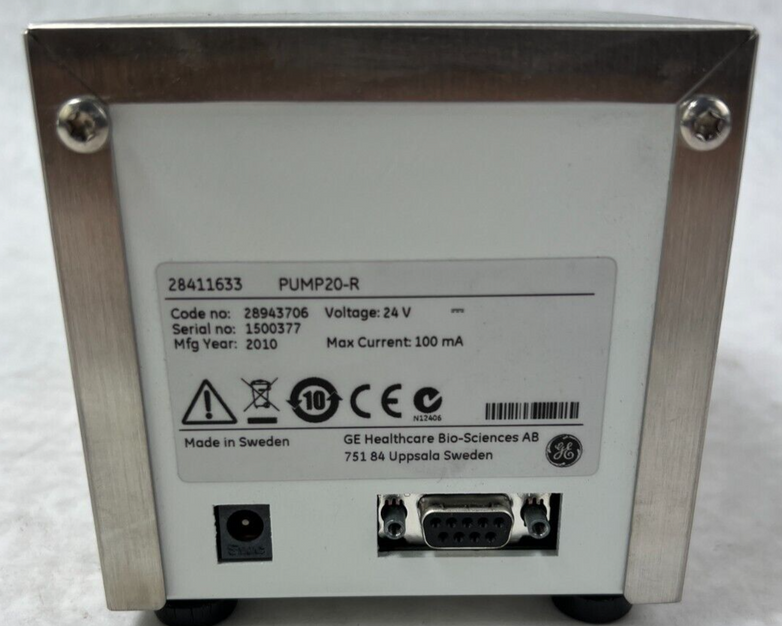 GE Wave Biotech Pump20-R 28411633 Peristaltic Pump W/ Power Supply