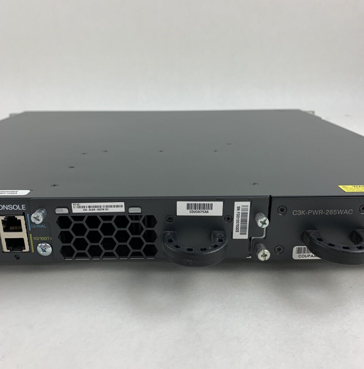 Cisco WS-C3750E-48TD-S V01 48-Port Gigabit Switch Tested Reset