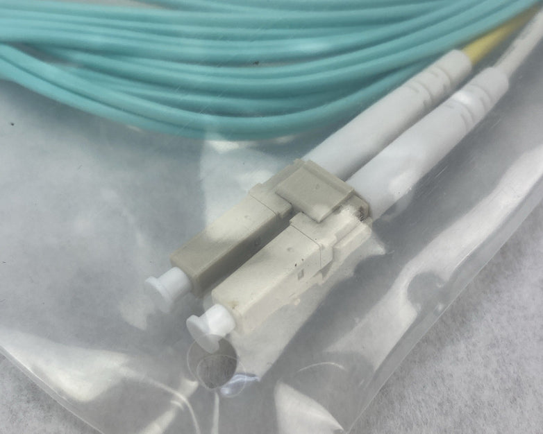 FS.Com Fibre Optic Patch Cable 10G 50/125 OM3 Multimode Color Aqua 3M - Lot Of 5