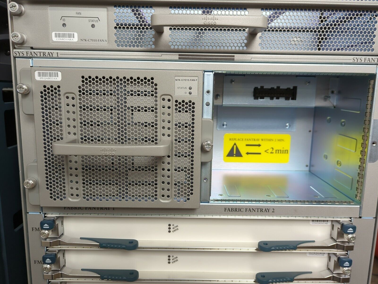Pair of Cisco Nexus 7000 N7K-C7010 10-Slot Switch Chassis No Modules No Cables