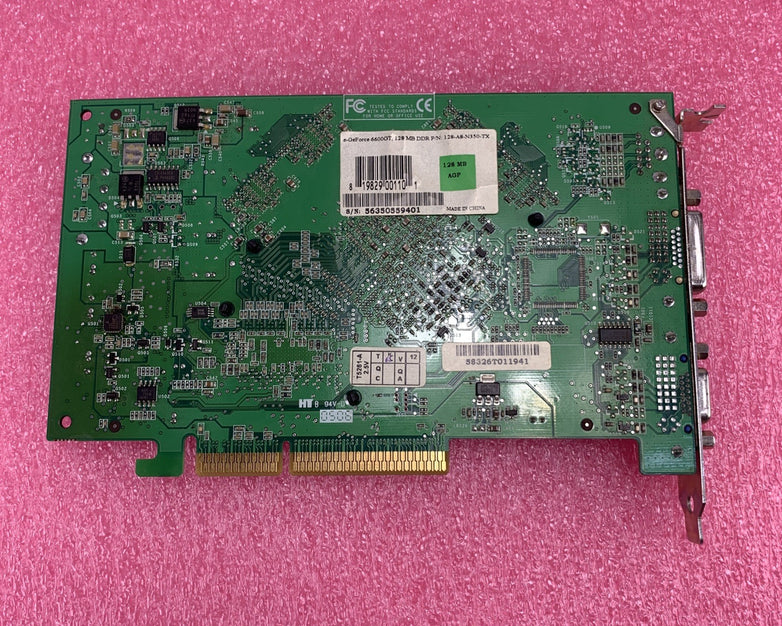 EVGA NVIDIA GeForce 6600 GT 128-A8-N350-TX 128MB AGP Graphics Card 56350559401