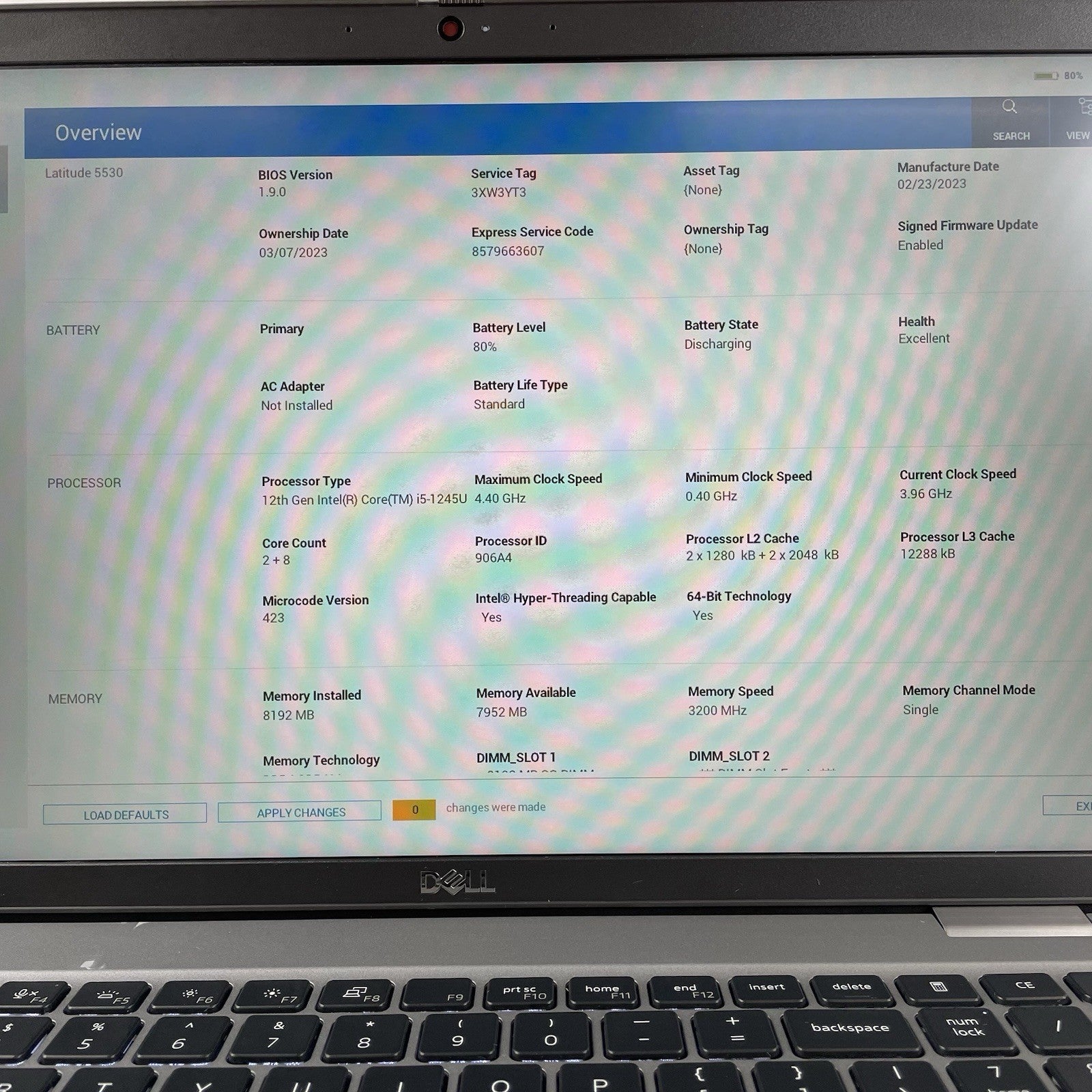 Dell Latitude 5530 15.6" i5-1245U 3.96 GHz 8 GB RAM No SSD/OS/AC - Scratched3