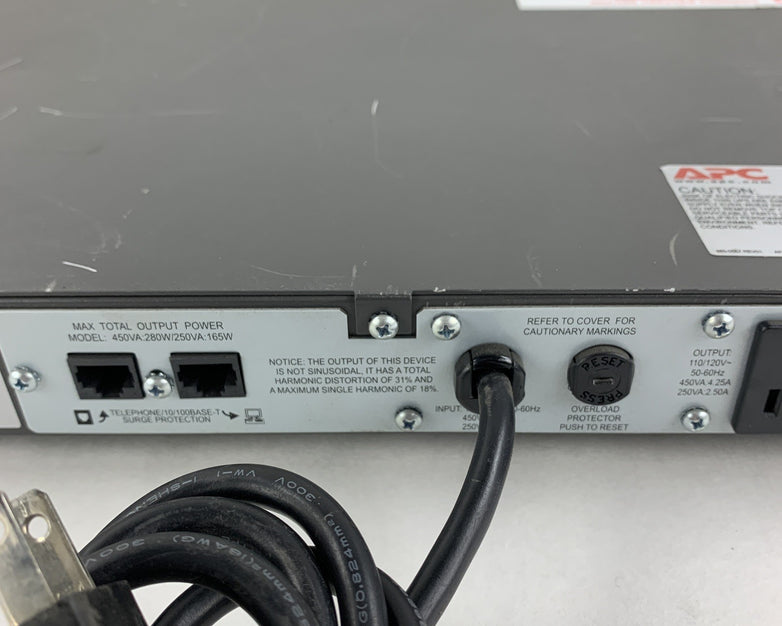 APC SC450RM1U Smart-UPS SC 450 120V 1U Rackmount Tested No Battery
