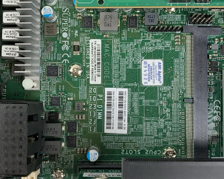 Supermicro X11DPT-B Server Node 2x Silver 4114 2.2 GHz 64 GB Ram No OS No SSD