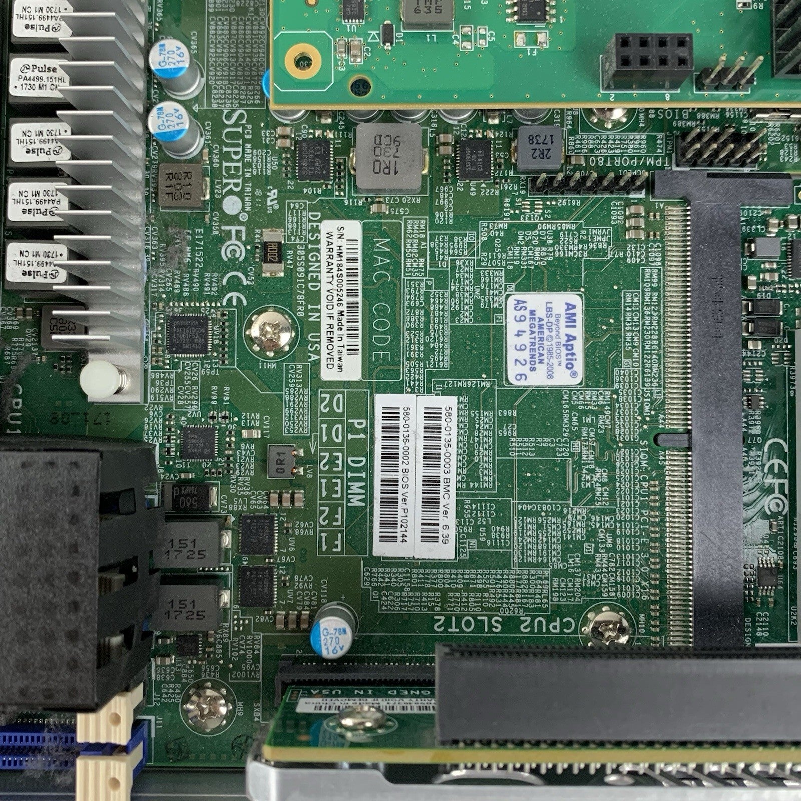 Supermicro X11DPT-B Server Node 2x Silver 4114 2.2 GHz 64 GB Ram No OS No SSD6