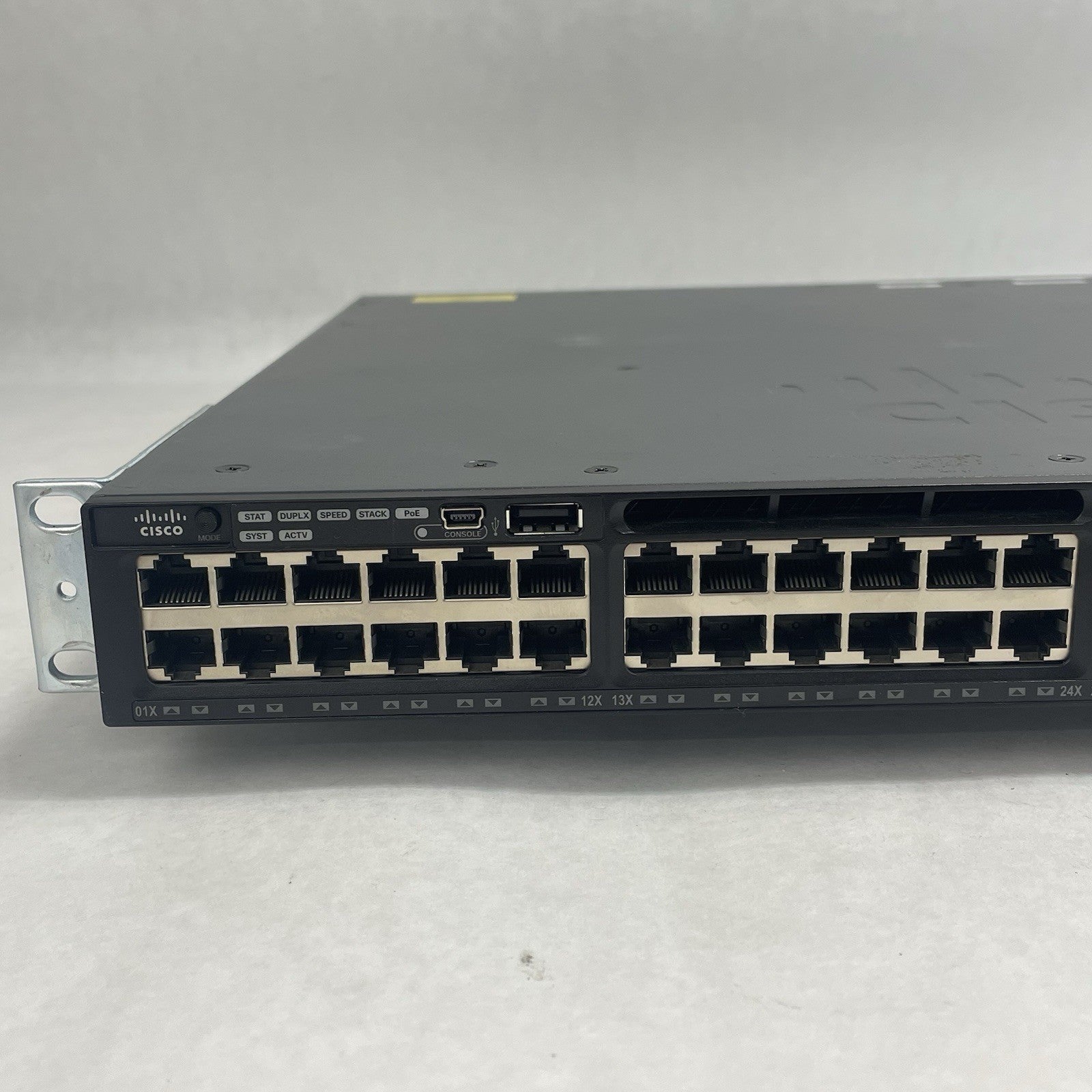 Cisco WS-C3650-48PS-S V02 Tested & Reset 2X PSU2