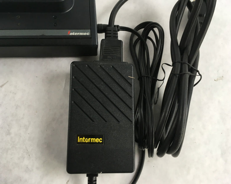 Intermec Z2400 4 Bay Four Slot Battery Charger Charging With 2 7.4V Batteries