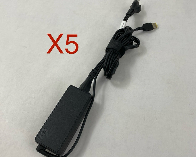 Lenovo AC Adapter ADLX65NCC2A 65W 20V - Lot of 5
