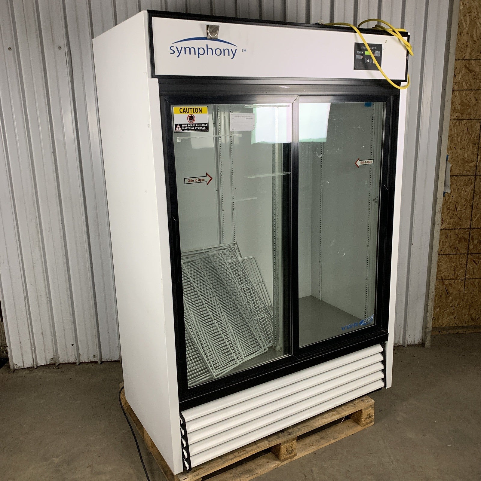 VWR SCLP-47 Symphony Refrigerator 7x Shelves Alarms 115V 7.2a 60Hz Powers Cools